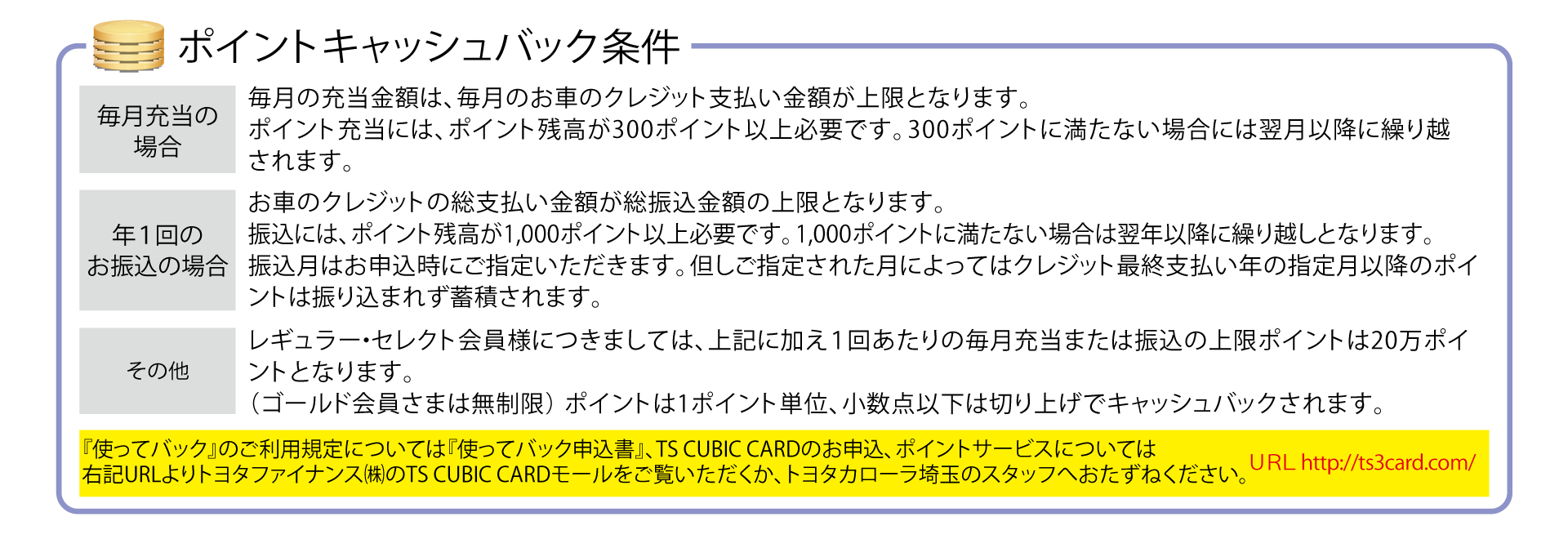 使ってバック トヨタカローラ埼玉