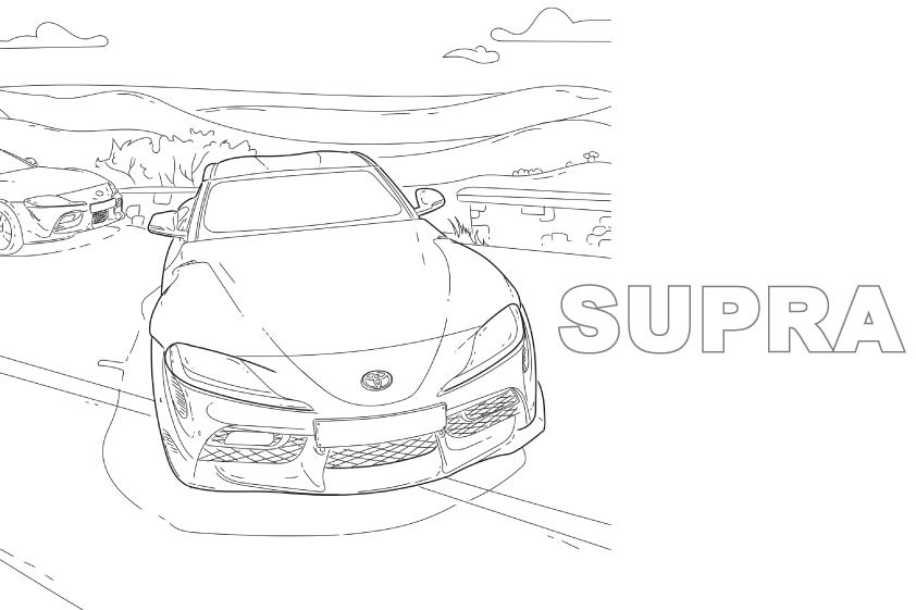 スープラぬりえ842